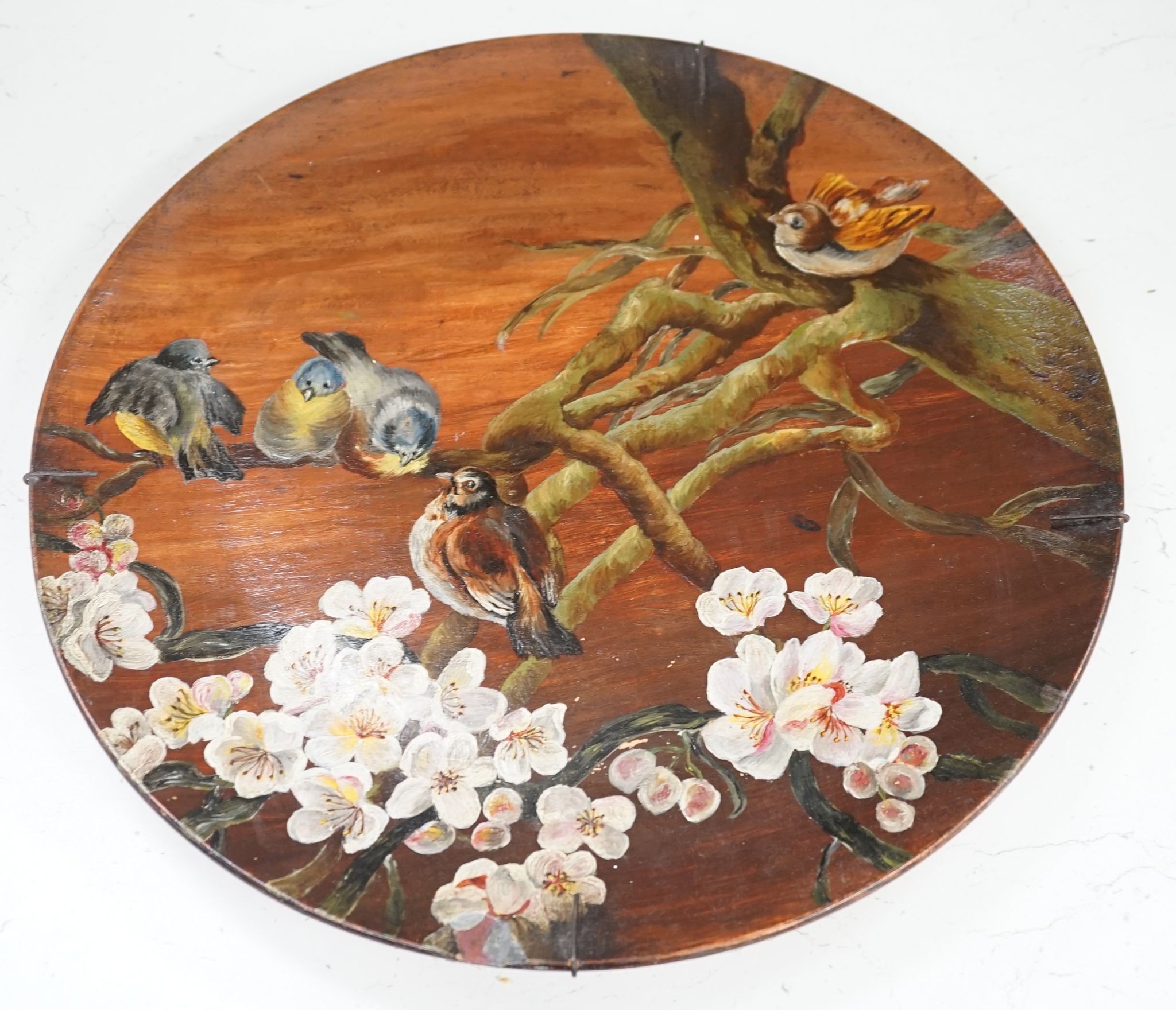 A Continental terracotta wall plaque and a Poutney & Co plaque (2) 39cm